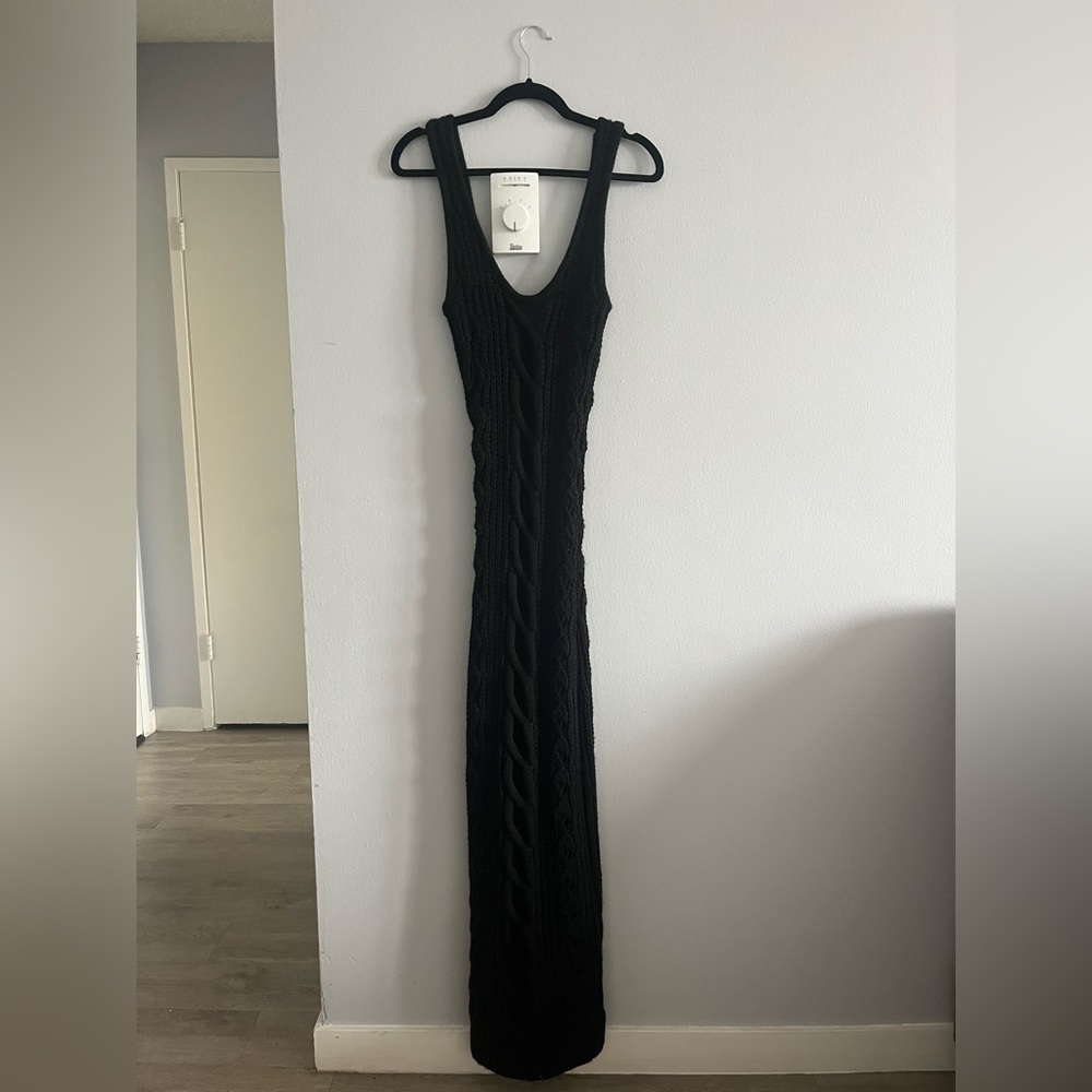 JLuxLabel black knitted maxi dress